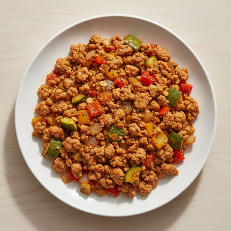 Savory Ground Turkey and Vegetable Skillet
