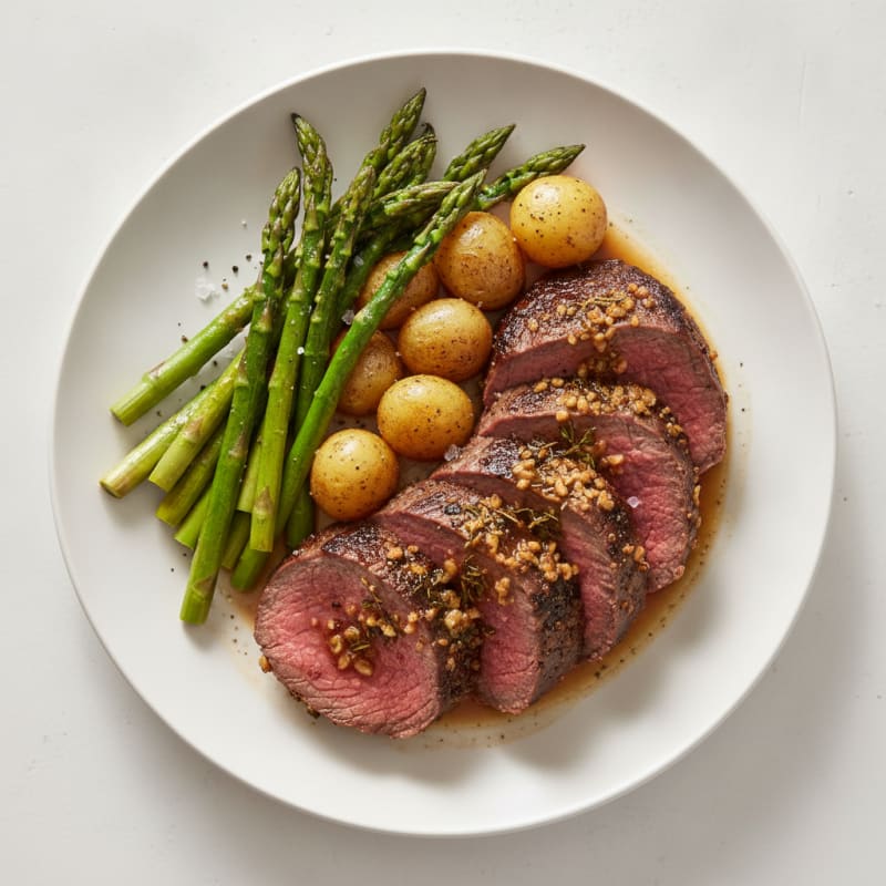 Garlic Herb Roasted Beef Tenderloin