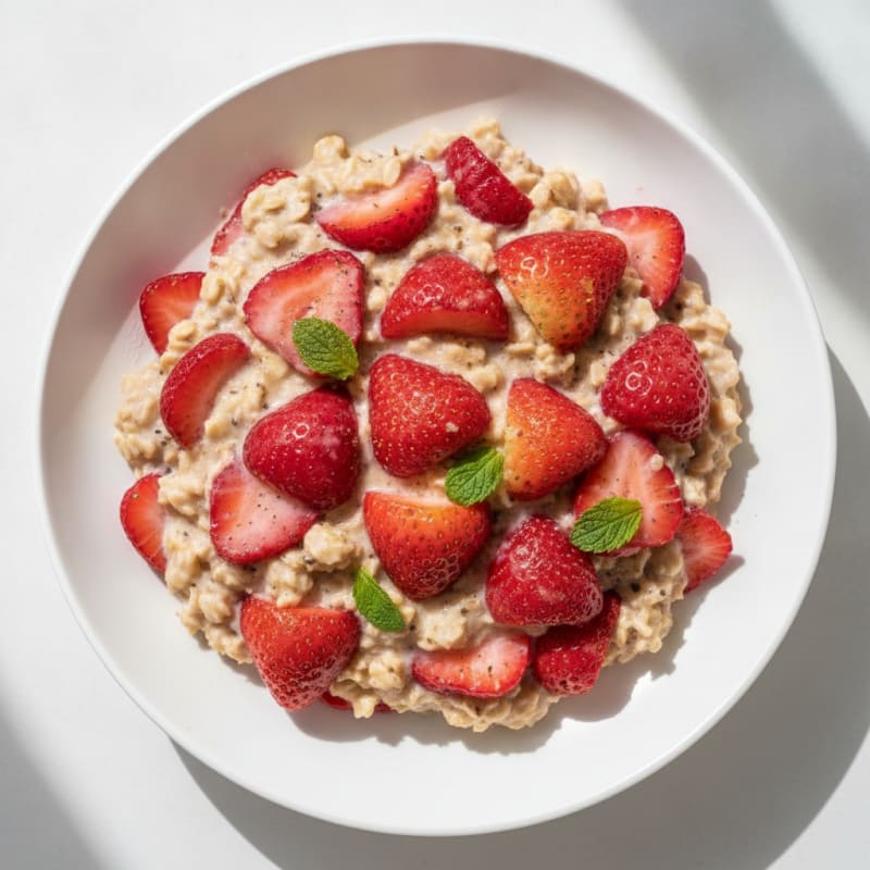 Strawberry Shortcake Overnight Oats