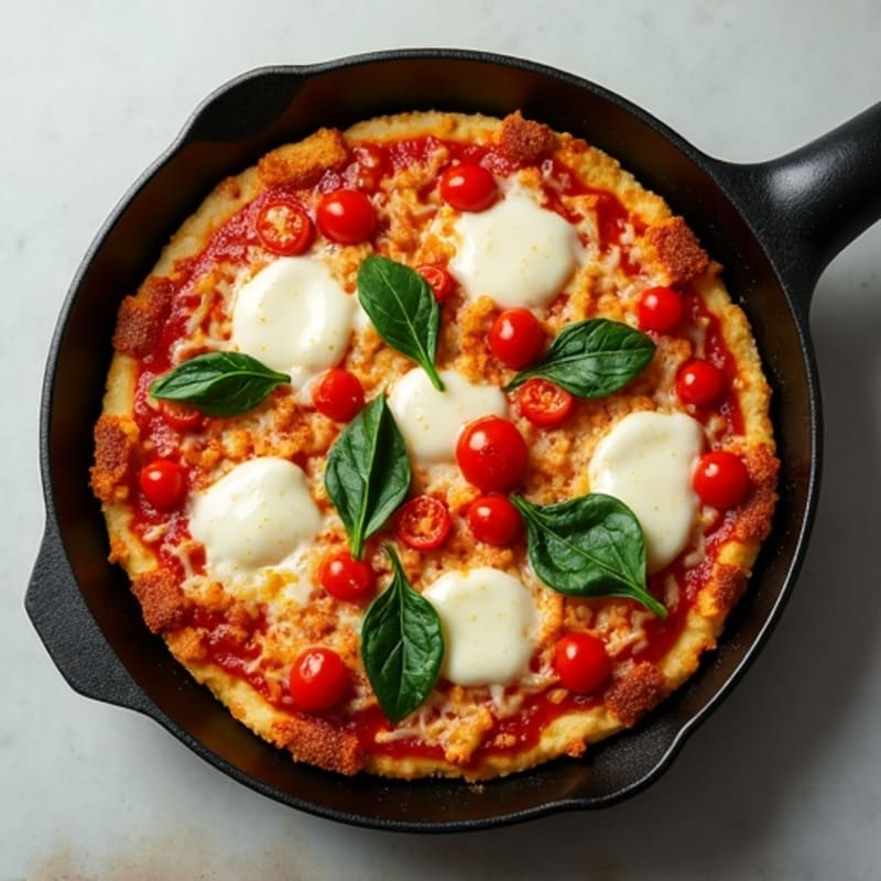 Crispy Chicken Pizza Skillet