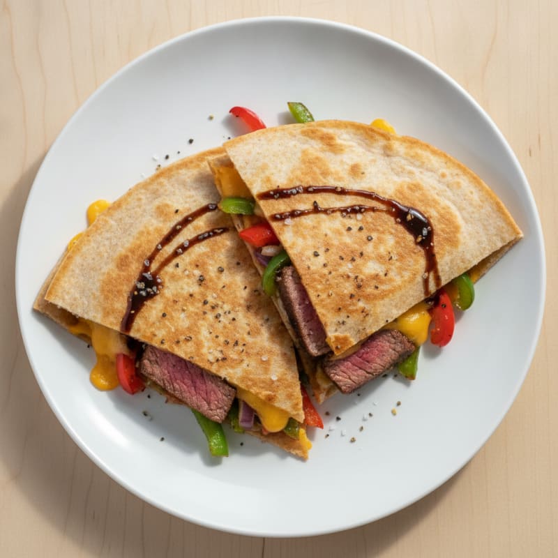 Seared Steak Quesadillas with Peppers