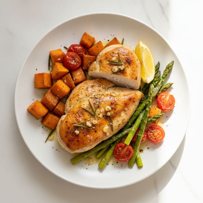 Garlic Herb Roasted Chicken Breast