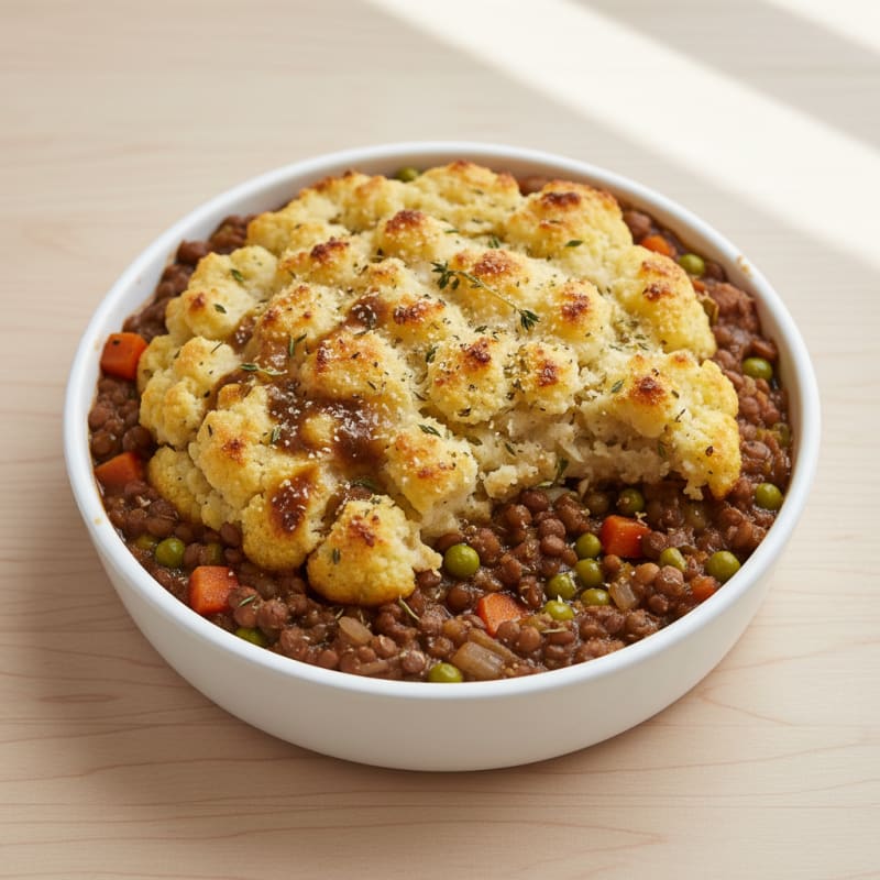 Lentil Shepherd's Pie with Root Vegetable Mash