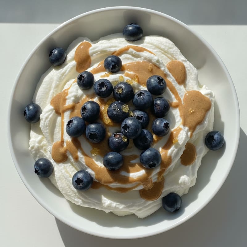 Silky Greek Yogurt Protein Mousse with Berries