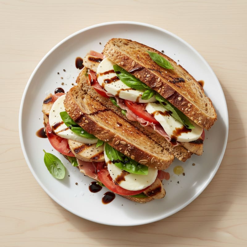 Grilled Caprese Prosciutto Sandwich