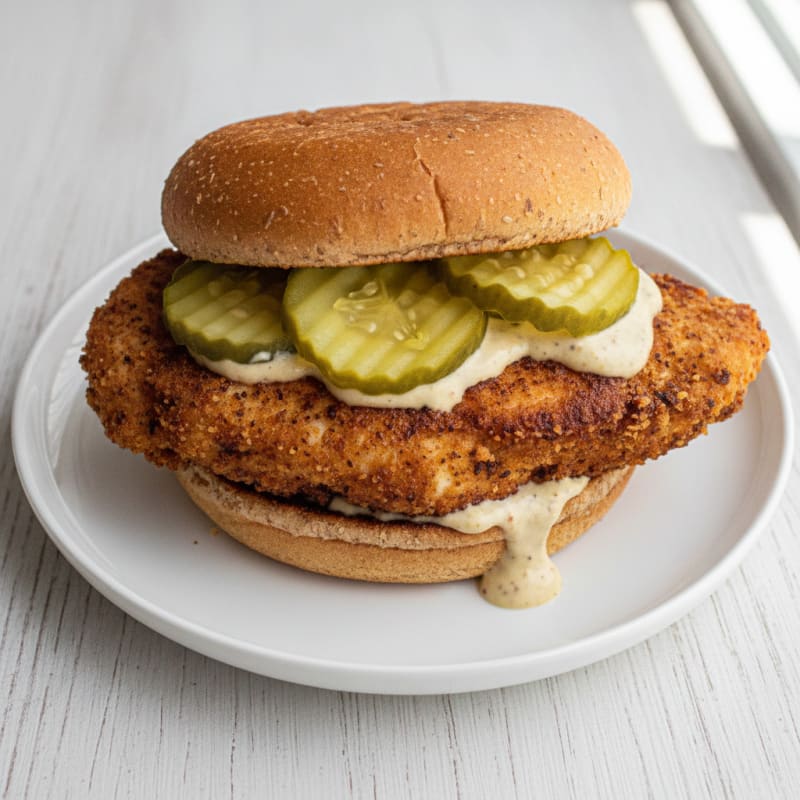 Buttermilk Fried Chicken Sandwich with Pickles