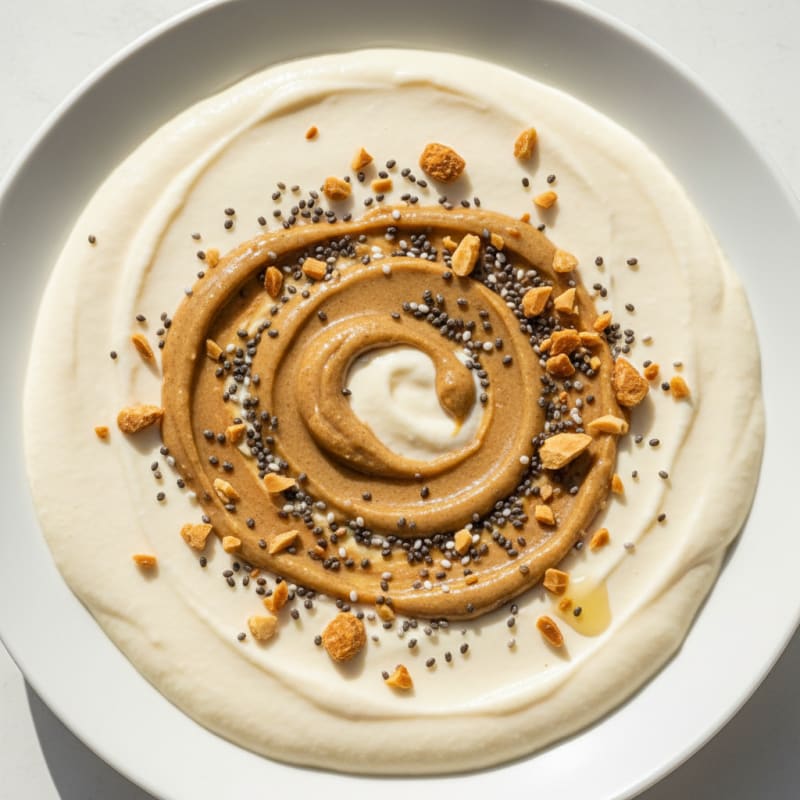 Creamy Vegan Protein Pudding with Almond Butter and Chia