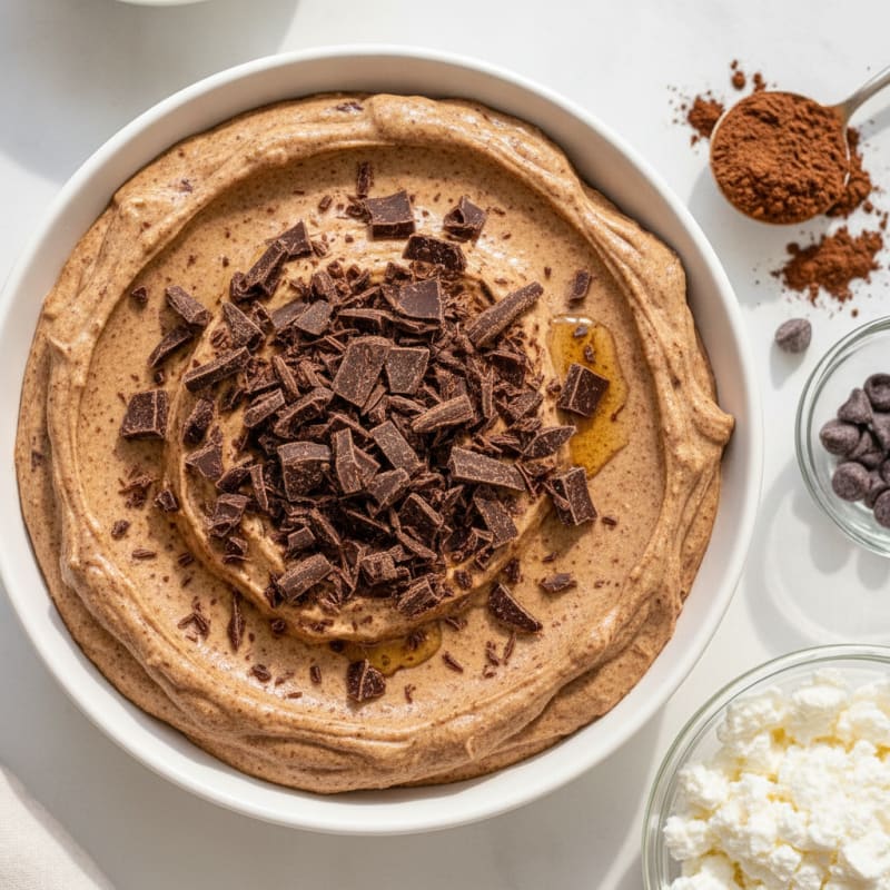 High-Protein Chocolate Cottage Cheese Mousse