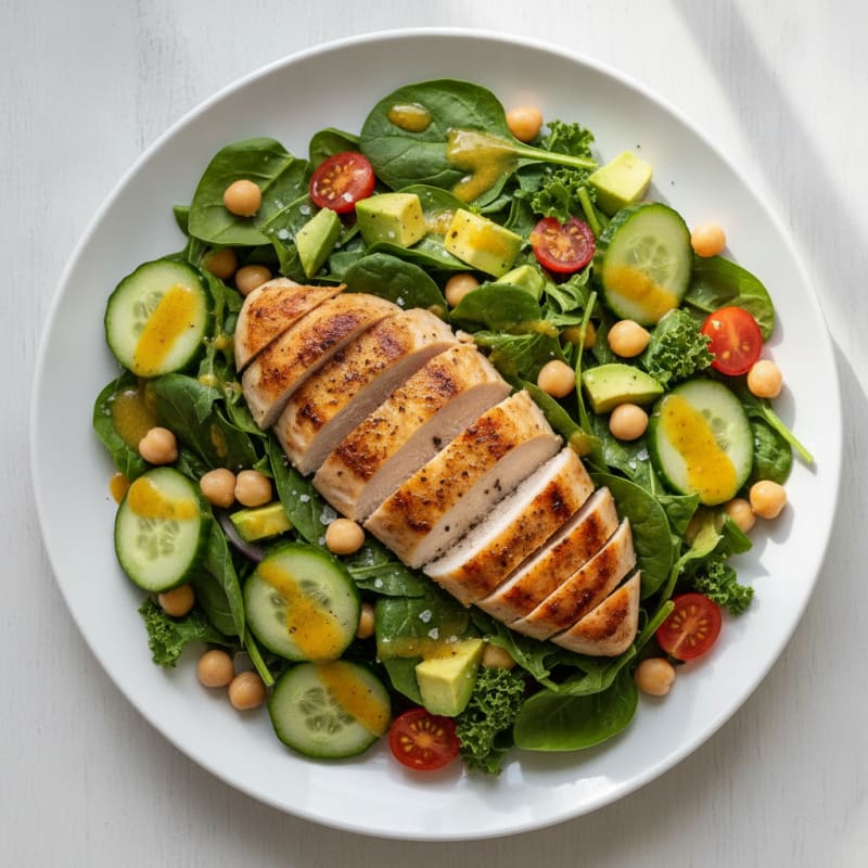 Garden Fresh Vegetable Salad with Lemon Vinaigrette