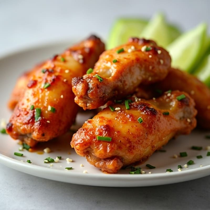 Crispy Baked Honey-Garlic Chicken Wings