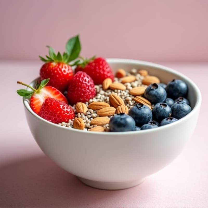Greek Yogurt Power Bowl with Berries and Nuts