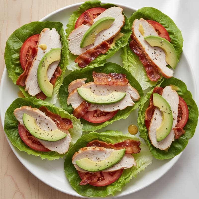 Turkey Club Lettuce Wraps