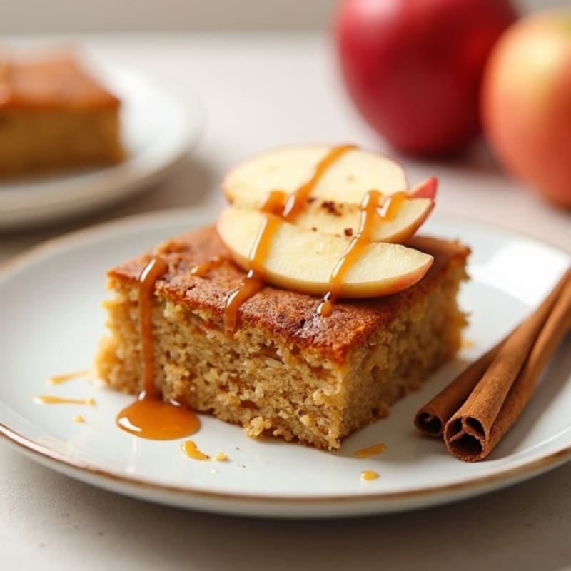 Baked Cinnamon Apple Protein Cake