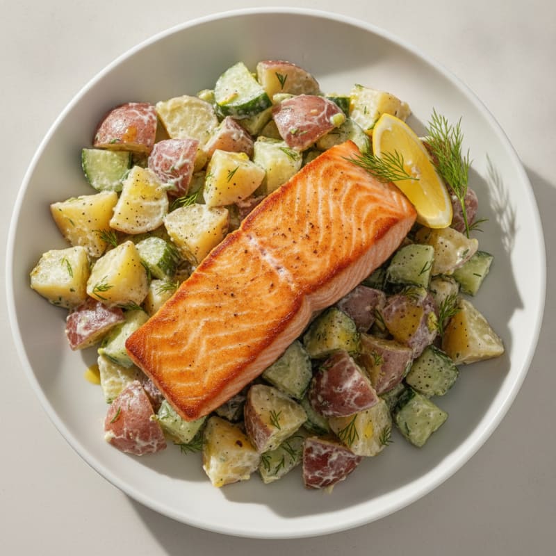Saumon et Salade de Pommes de Terre