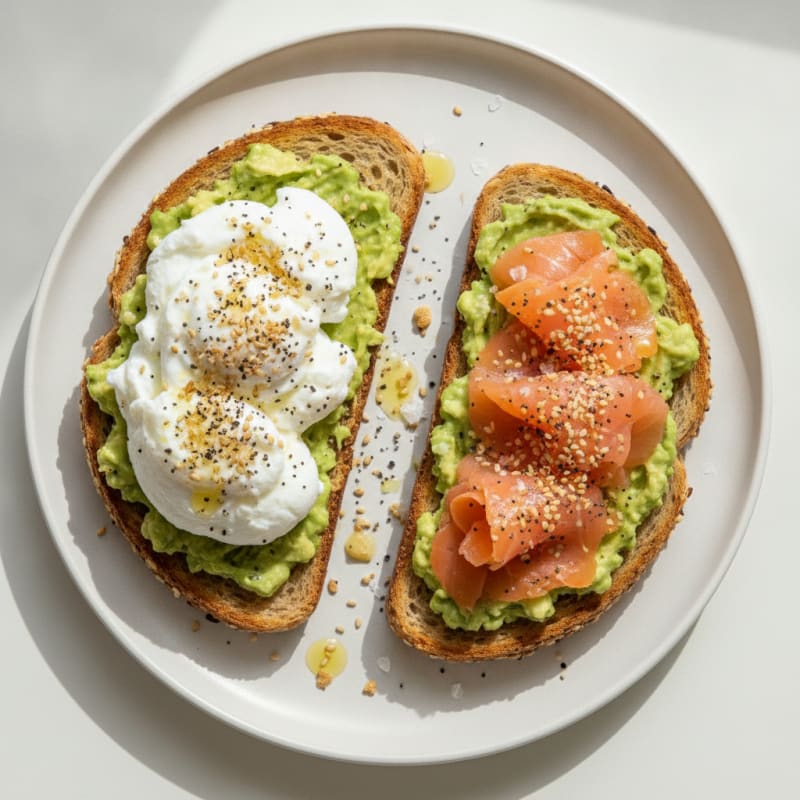 Avocado Toast with Everything Bagel Seasoning