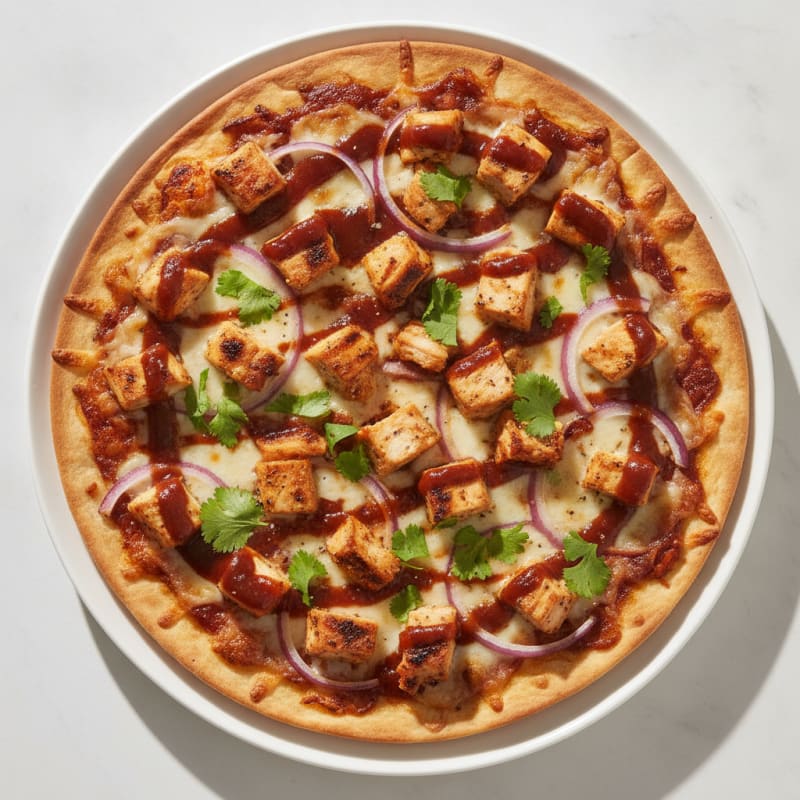 High-Protein BBQ Chicken Pizza