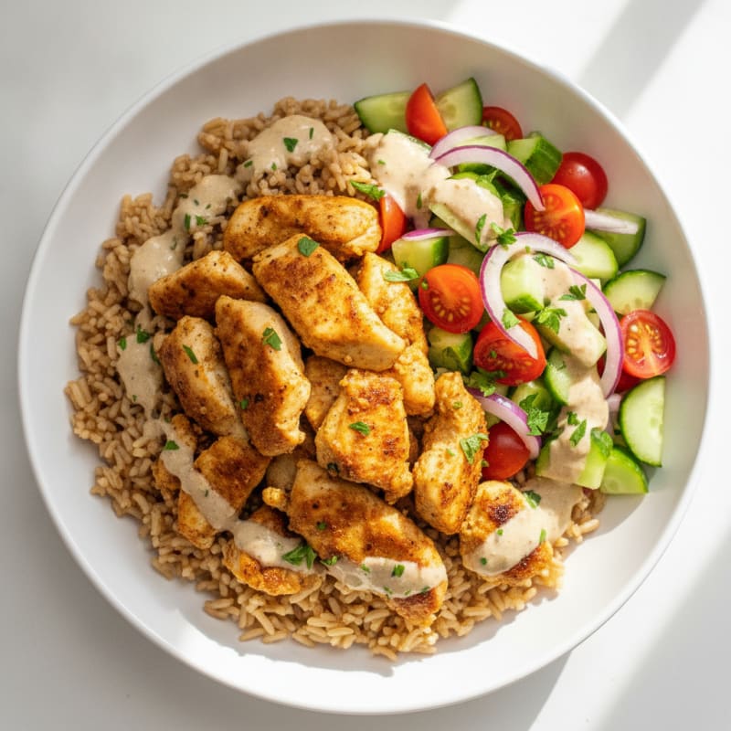 Chicken Shawarma Rice Bowl
