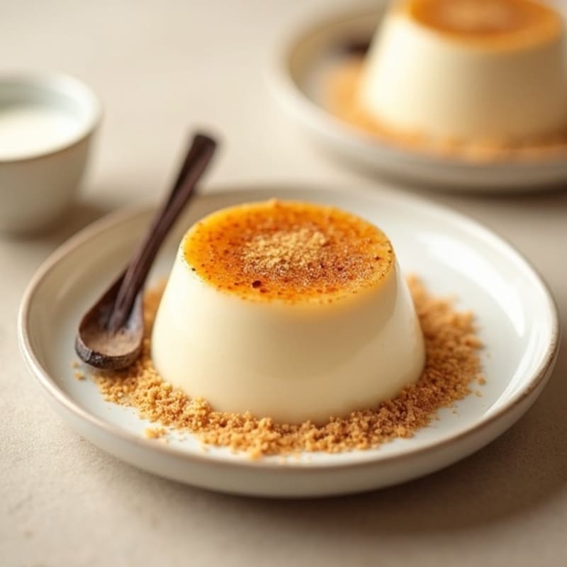 Protein-Rich Vanilla Bean Custard with Caramelized Top