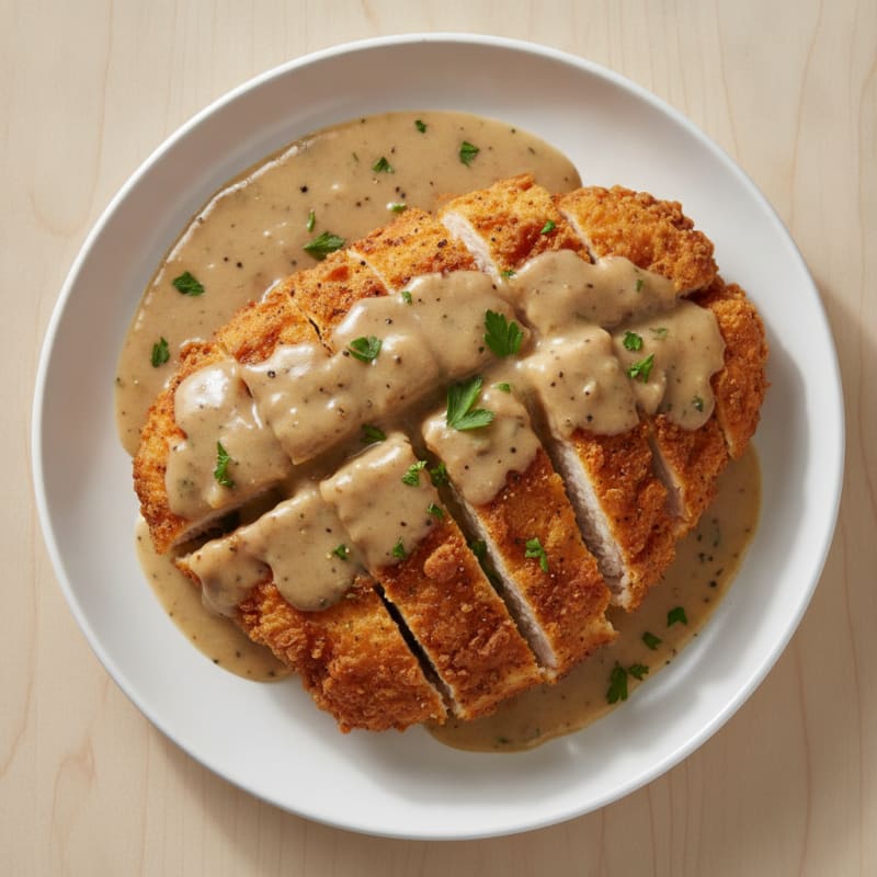 Buttermilk Fried Chicken with Creamy Gravy