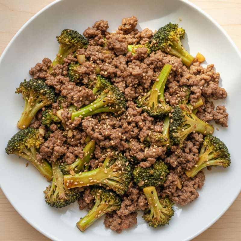 Savory Ground Beef and Broccoli Stir-Fry