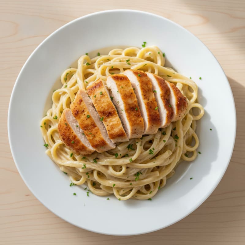 Chicken Alfredo with Fettuccine
