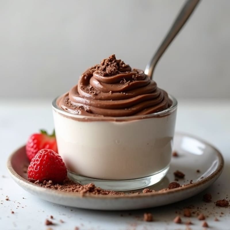 Silky Chocolate Protein Pudding with Greek Yogurt