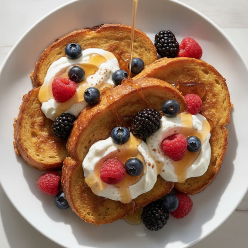Sourdough French Toast with Berries