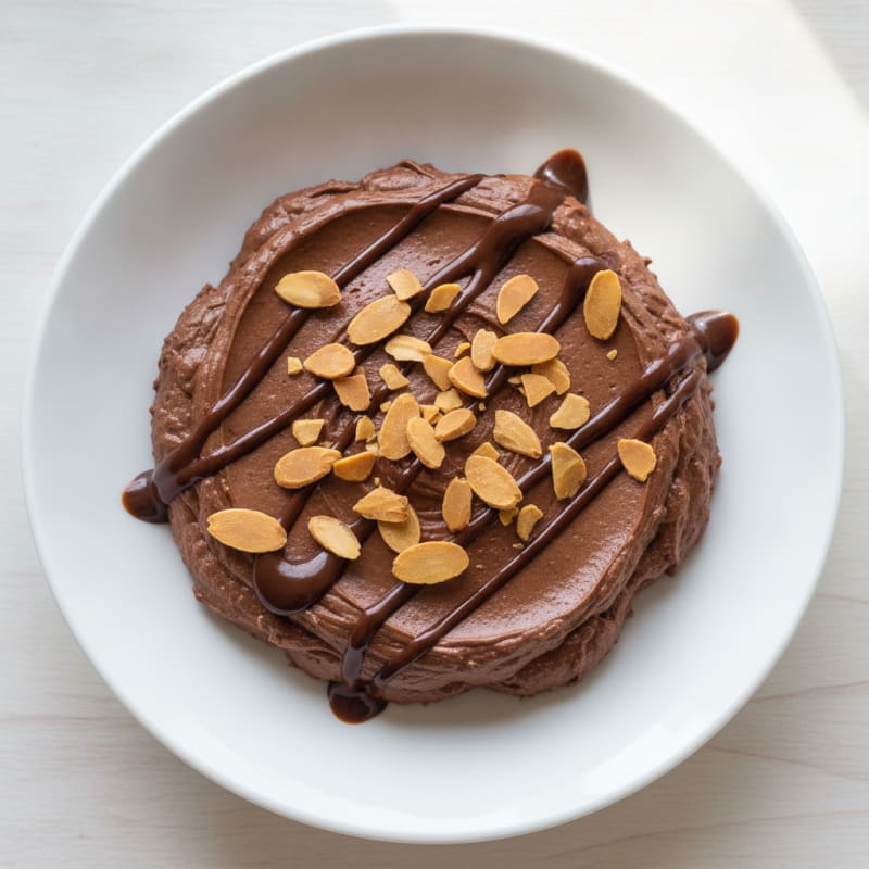 Silky Chocolate Protein Mousse with Almonds