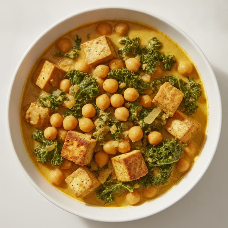 Chickpea and Kale Coconut Curry