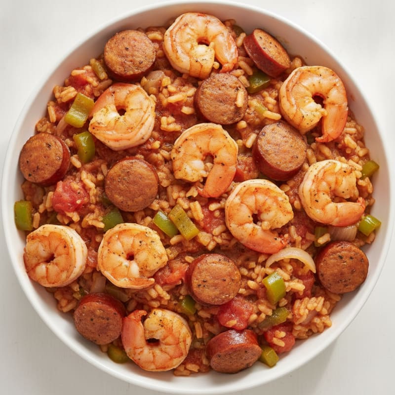 Creole Shrimp and Sausage Jambalaya