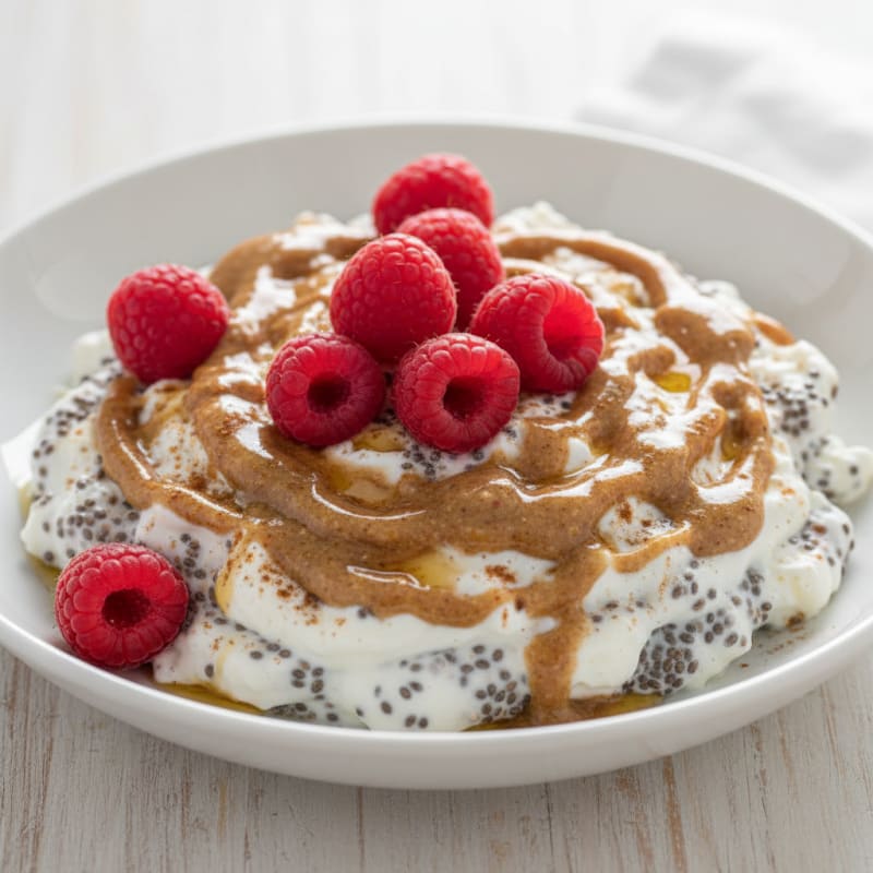 Creamy Vanilla Chia Protein Pudding