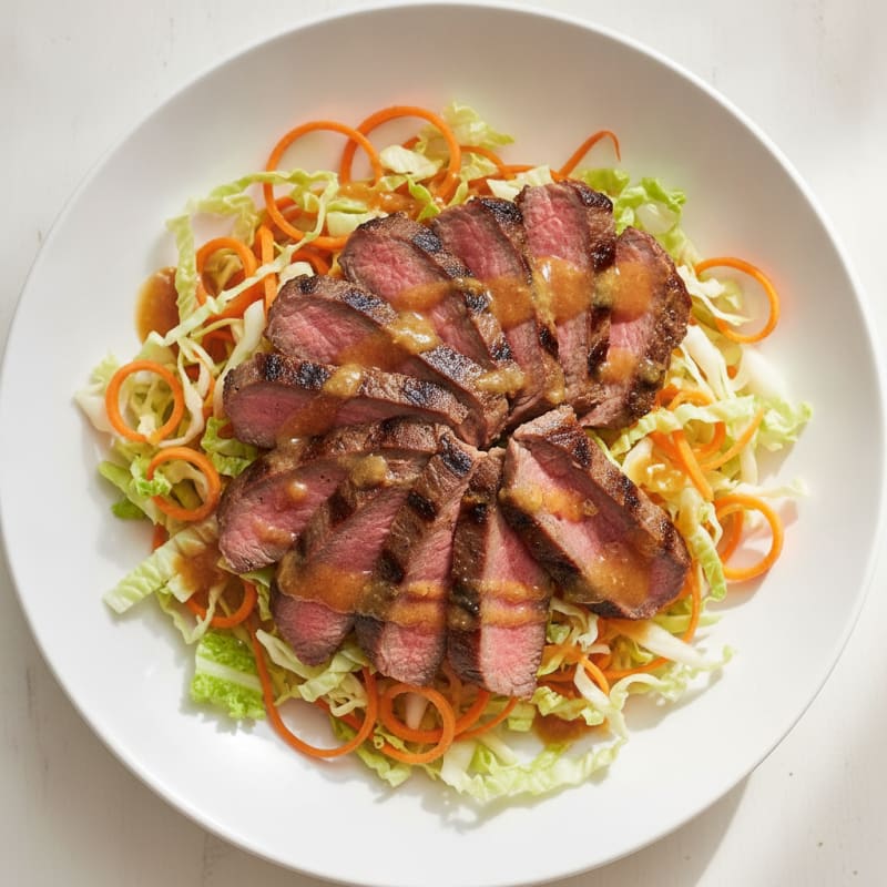 Grilled Beef and Carrot Salad Bowl