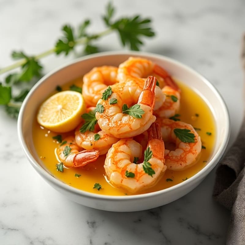 Lemon-Garlic Butter Shrimp with Fresh Herbs