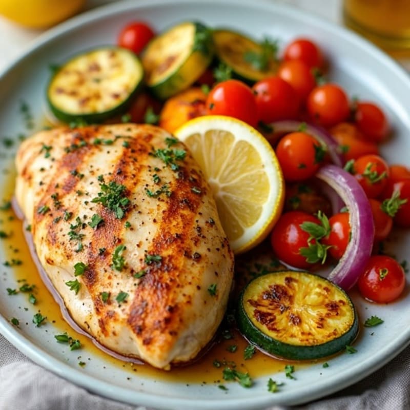 Sheet Pan Lemon Herb Chicken with Crispy Roasted Vegetables
