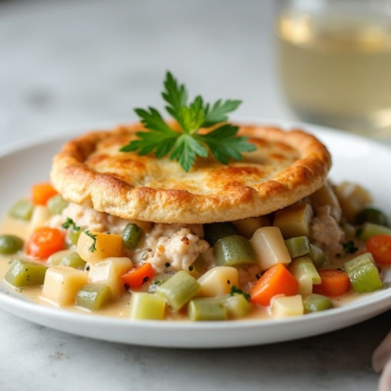 Creamy Herb-Roasted Turkey Pot Pie