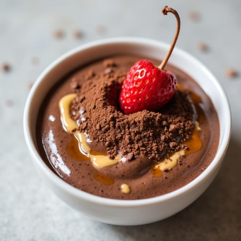 Chocolate Protein Chia Pudding with Almond Butter