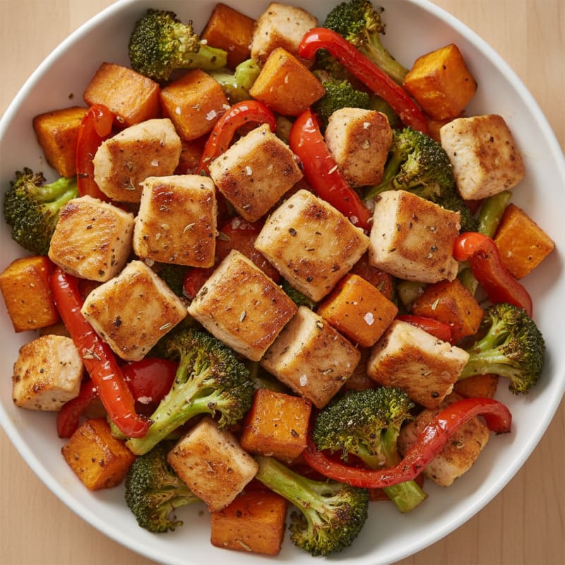 Chicken & Roasted Vegetable Protein Bowl