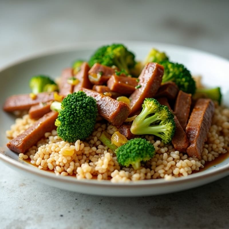 Savory Beef and Broccoli Stir-Fry with Brown Rice