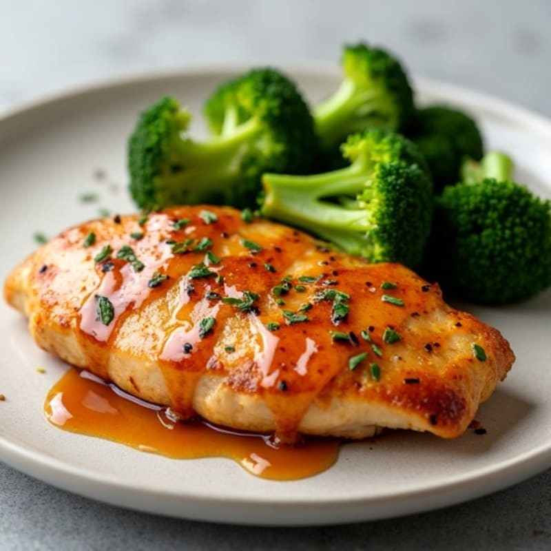 Sesame Ginger Glazed Chicken with Roasted Broccoli