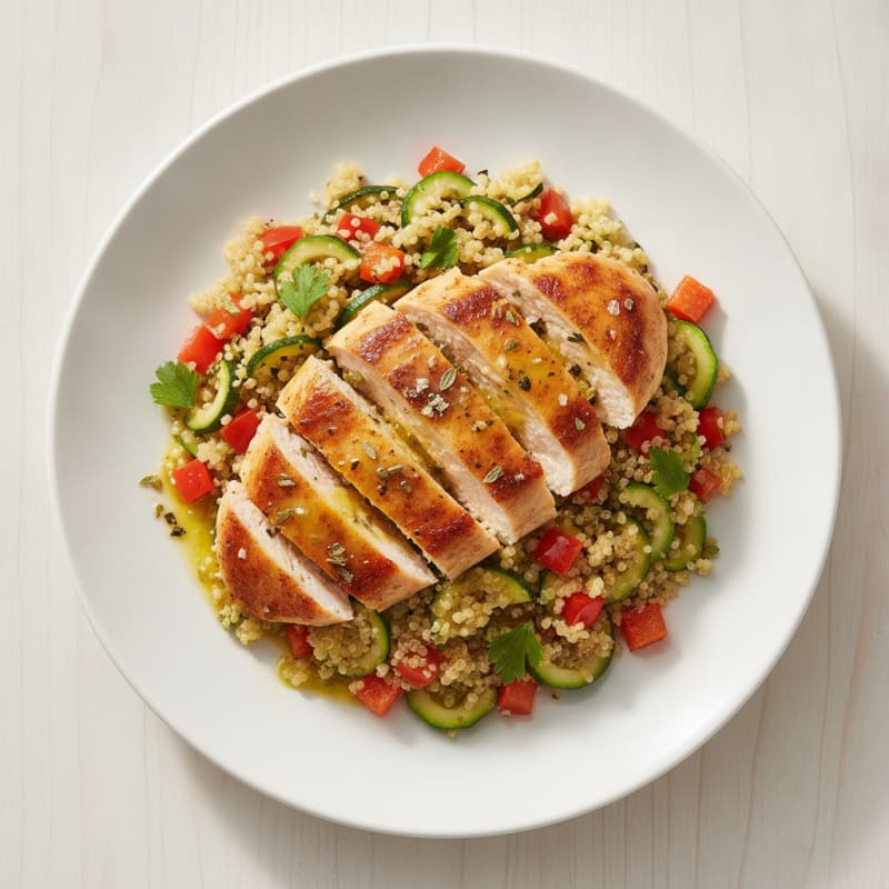 Lemon Herb Chicken and Quinoa Lunch