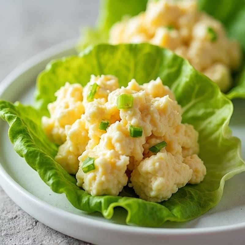 Creamy Egg Salad Lettuce Wraps