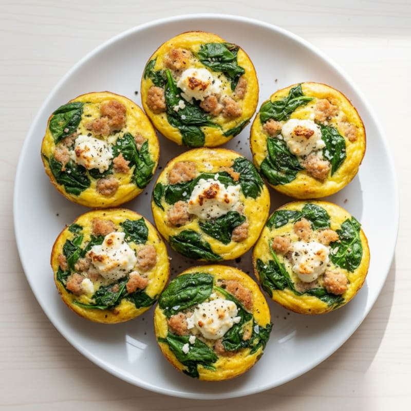 Baked Egg and Spinach Muffin Cups