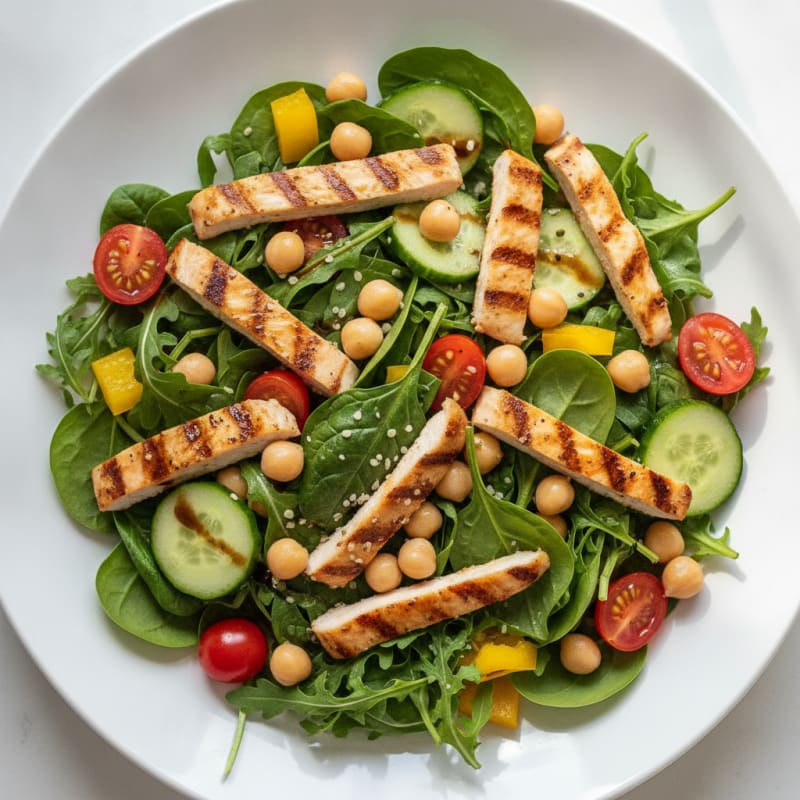 Garden Fresh Vegetable Salad with Balsamic Vinaigrette