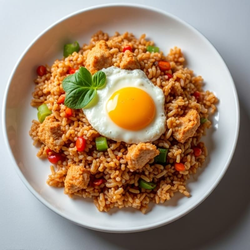 Crispy Chicken Kimchi Fried Rice