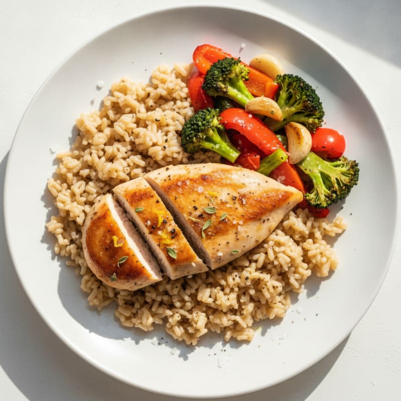 Lemon-Herb Chicken with Roasted Vegetables