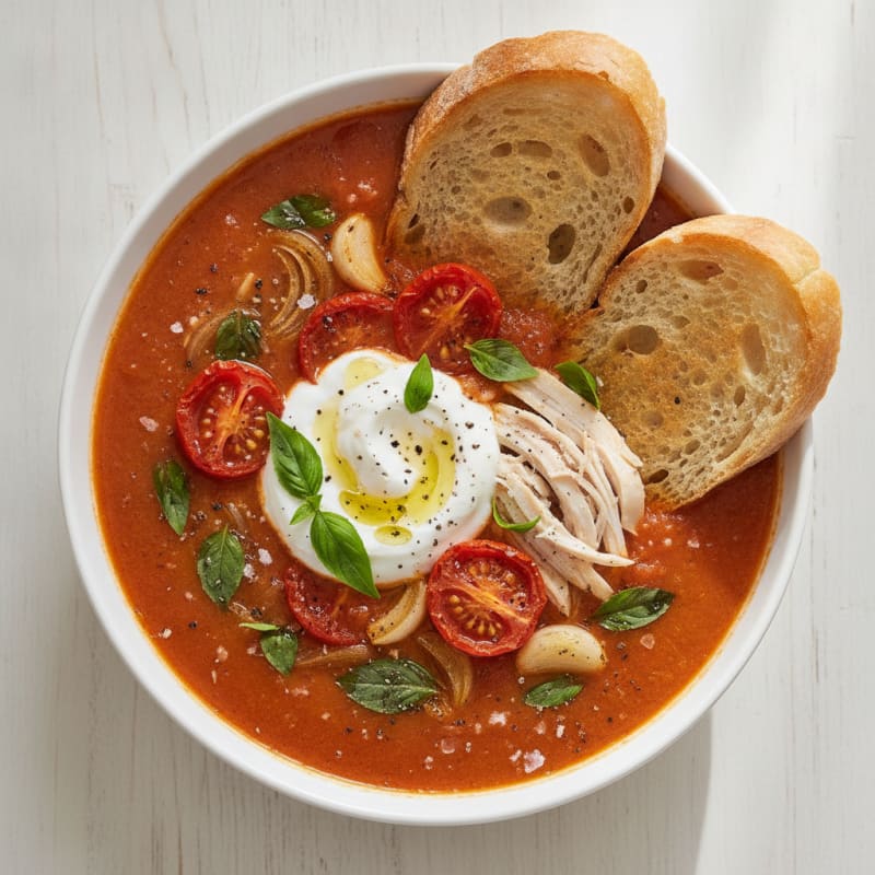 Roasted Tomato Basil Soup