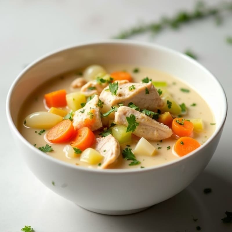 Creamy Chicken and Vegetable Soup