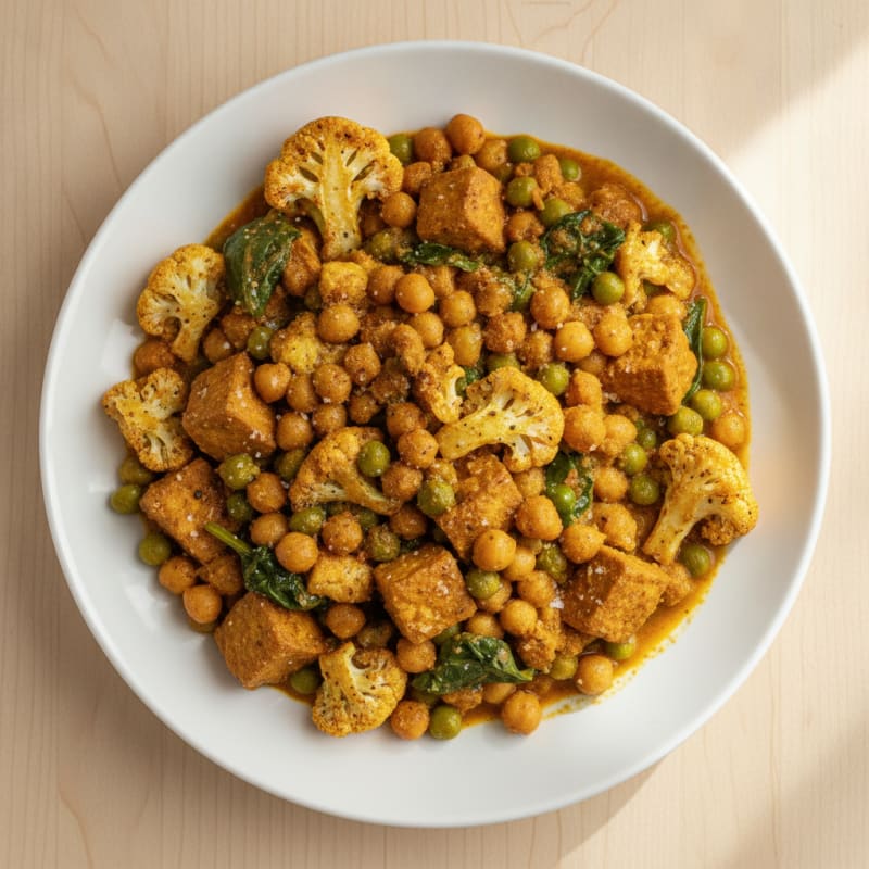 Roasted Vegetable and Chickpea Curry
