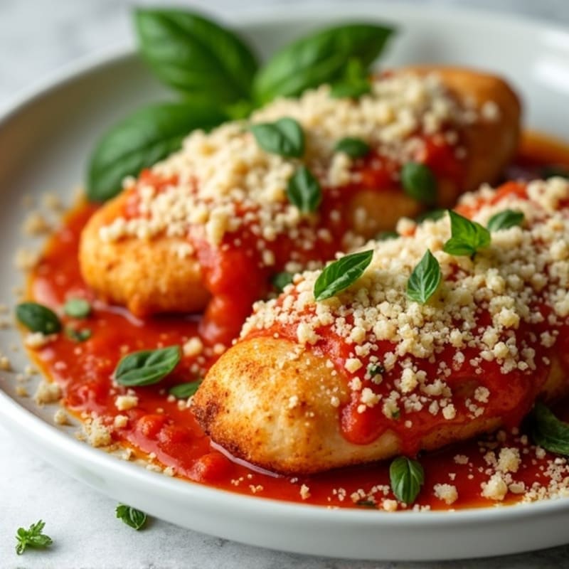 Crispy Baked Chicken Parmesan with Fresh Herbs