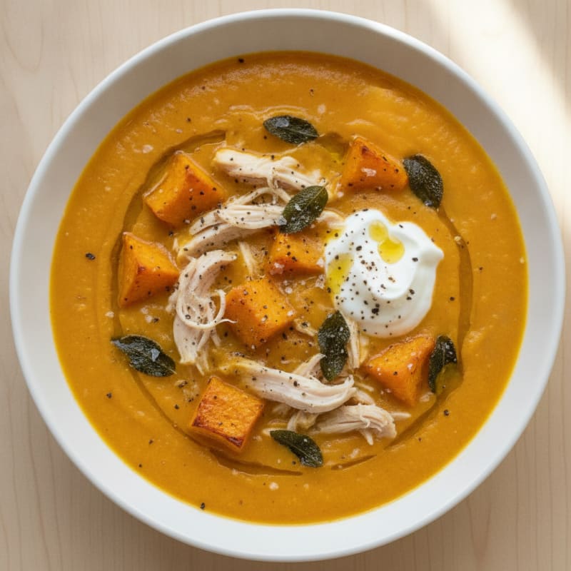 Roasted Pumpkin and Sage Soup
